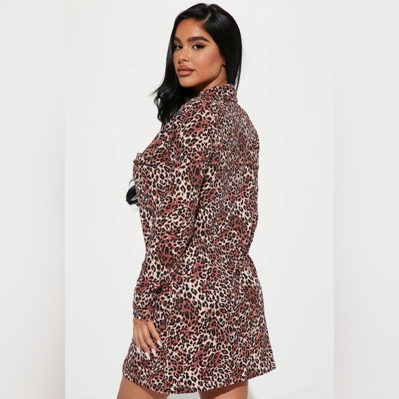 •Let’s Get Wild• Animal Print Sleep Shirt - Picture 2 of 3